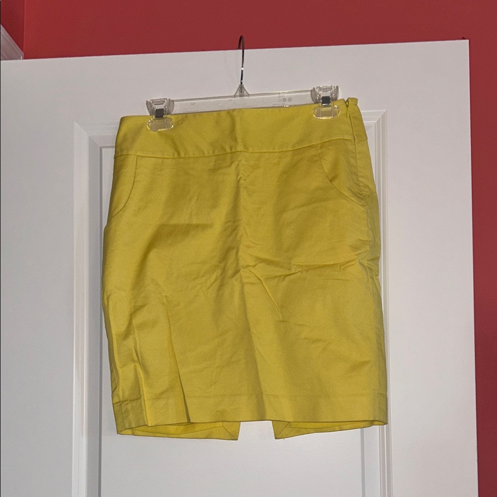 The Limited Bright Yellow Pencil Skirt